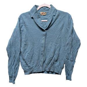 1960s Munrospun Women's Wool Button Up Sweater